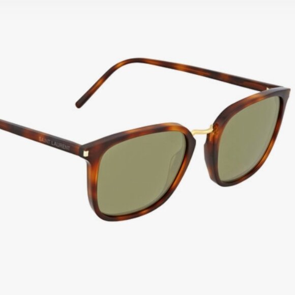 NEW Saint Laurent Havana Green Sunglasses Item No. SL 131 COMBI 006 52 - Picture 1 of 8